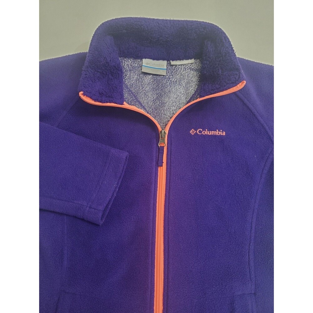 Columbia Sportswear Youth Long Sleeve Full Zip Up Fleece Sweater, M
